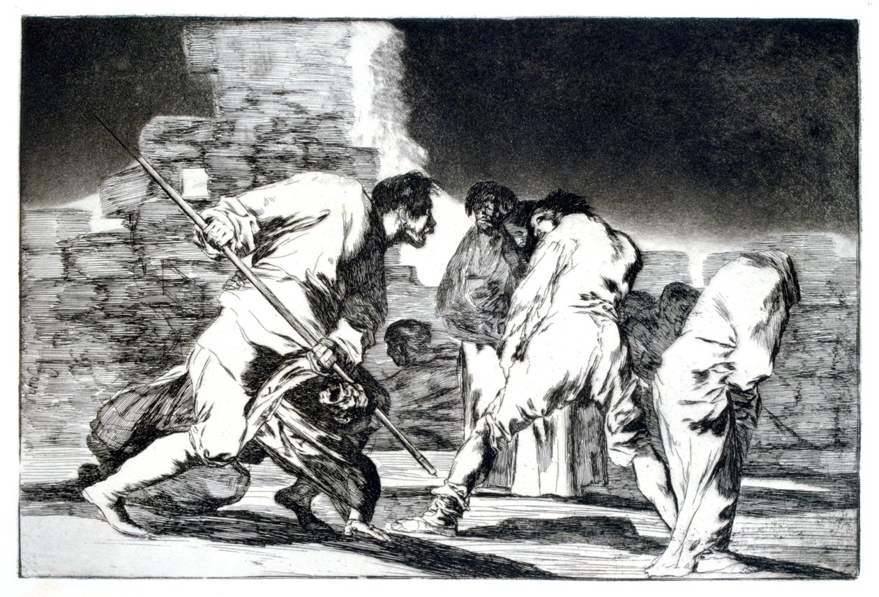 Enigma della Furia, 1819-1823 da Francisco de Goya