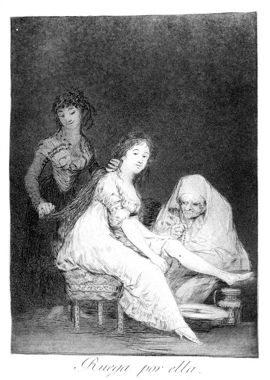 Lei prega per lei, 1799 da Francisco de Goya