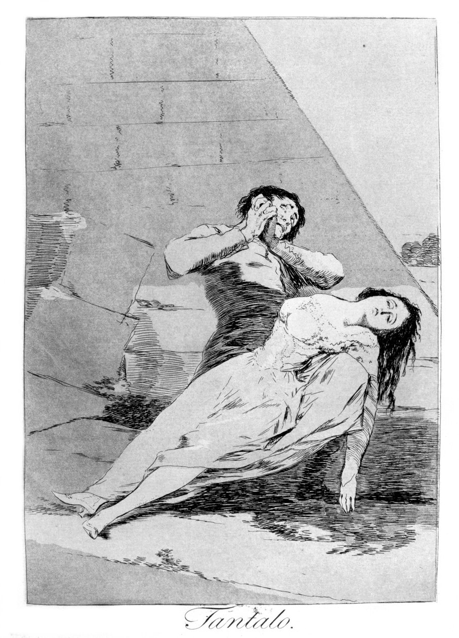Tantalo, 1799 da Francisco de Goya