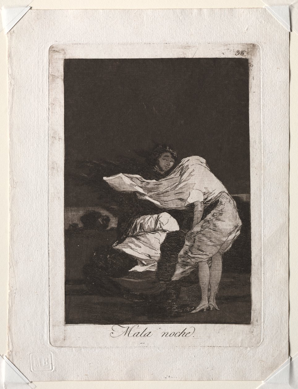 I Capricci: Una brutta notte da Francisco de Goya