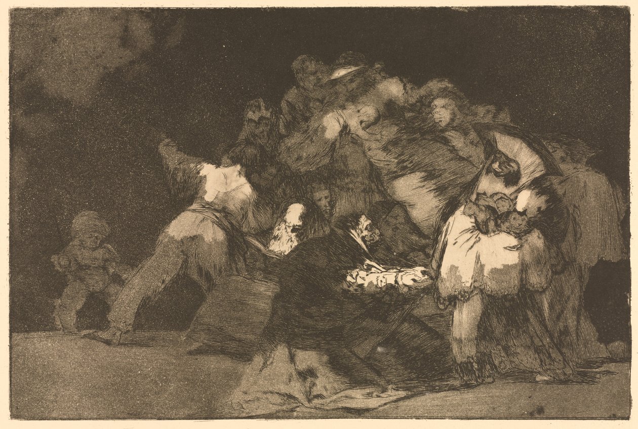 I proverbi: Follia generale, 1864 da Francisco de Goya