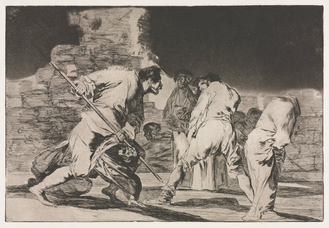 I proverbi: La follia della furia da Francisco de Goya