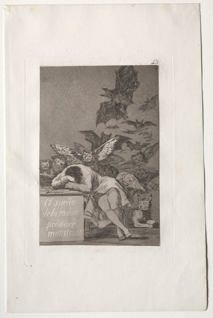 Il sonno della ragione genera mostri da Francisco de Goya