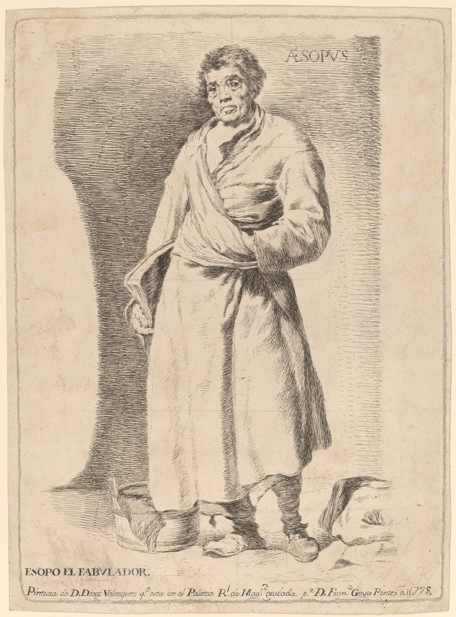 Esopo da Francisco de Goya after Diego Velázquez
