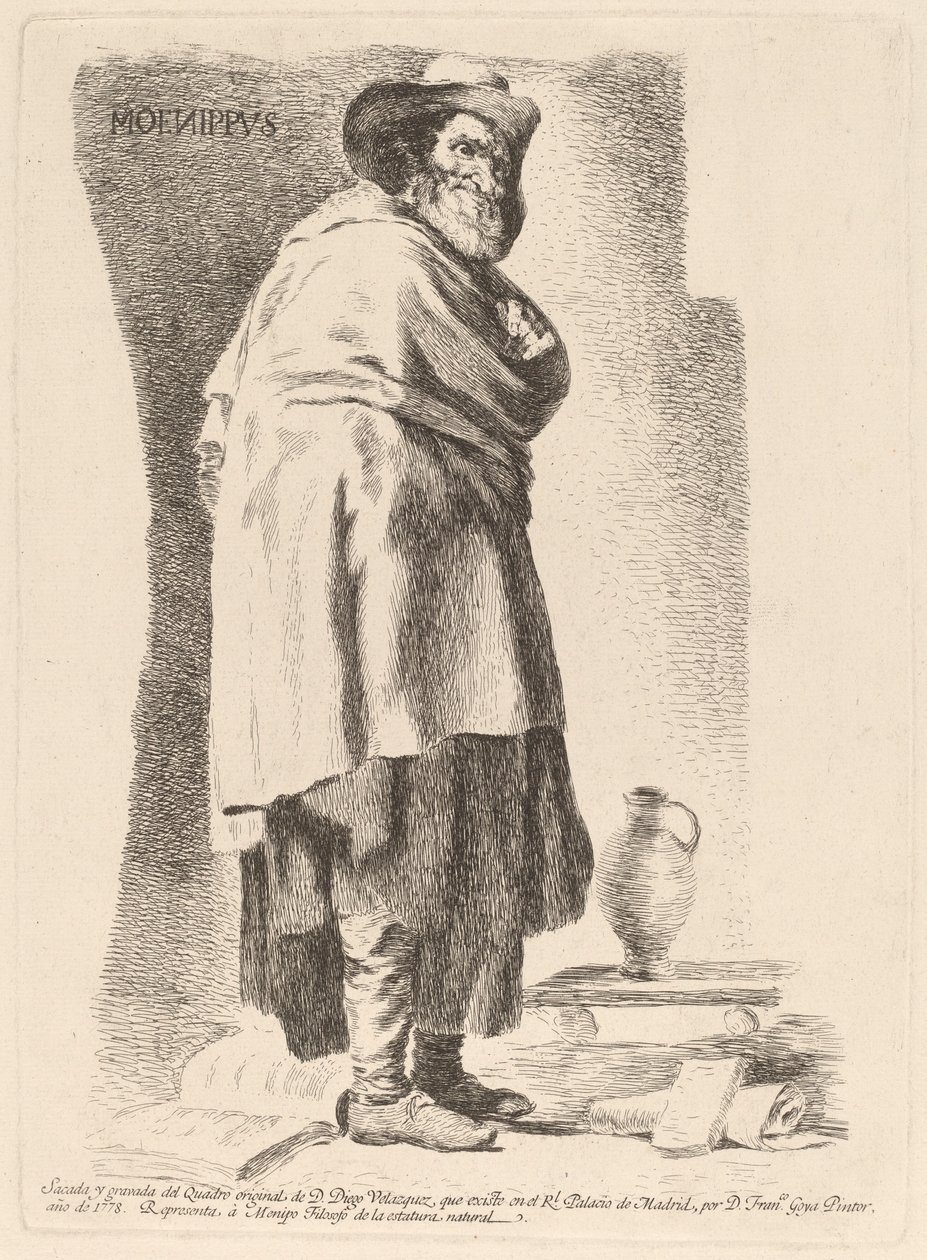 Menippo da Francisco de Goya after Diego Velázquez