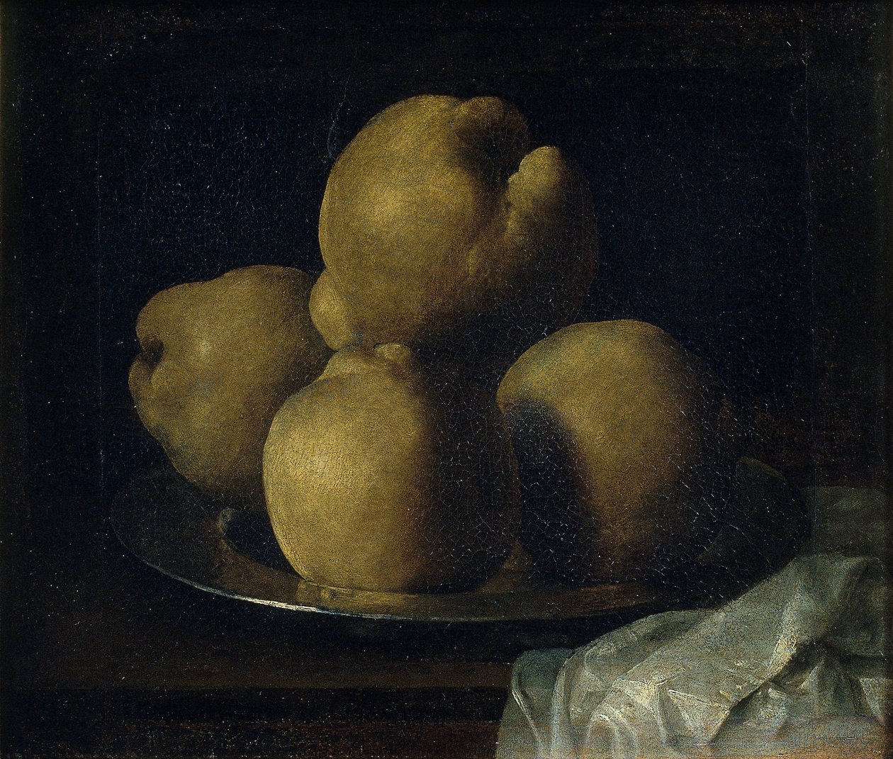 Natura morta con piatto di mele cotogne da Francisco de Zurbaran