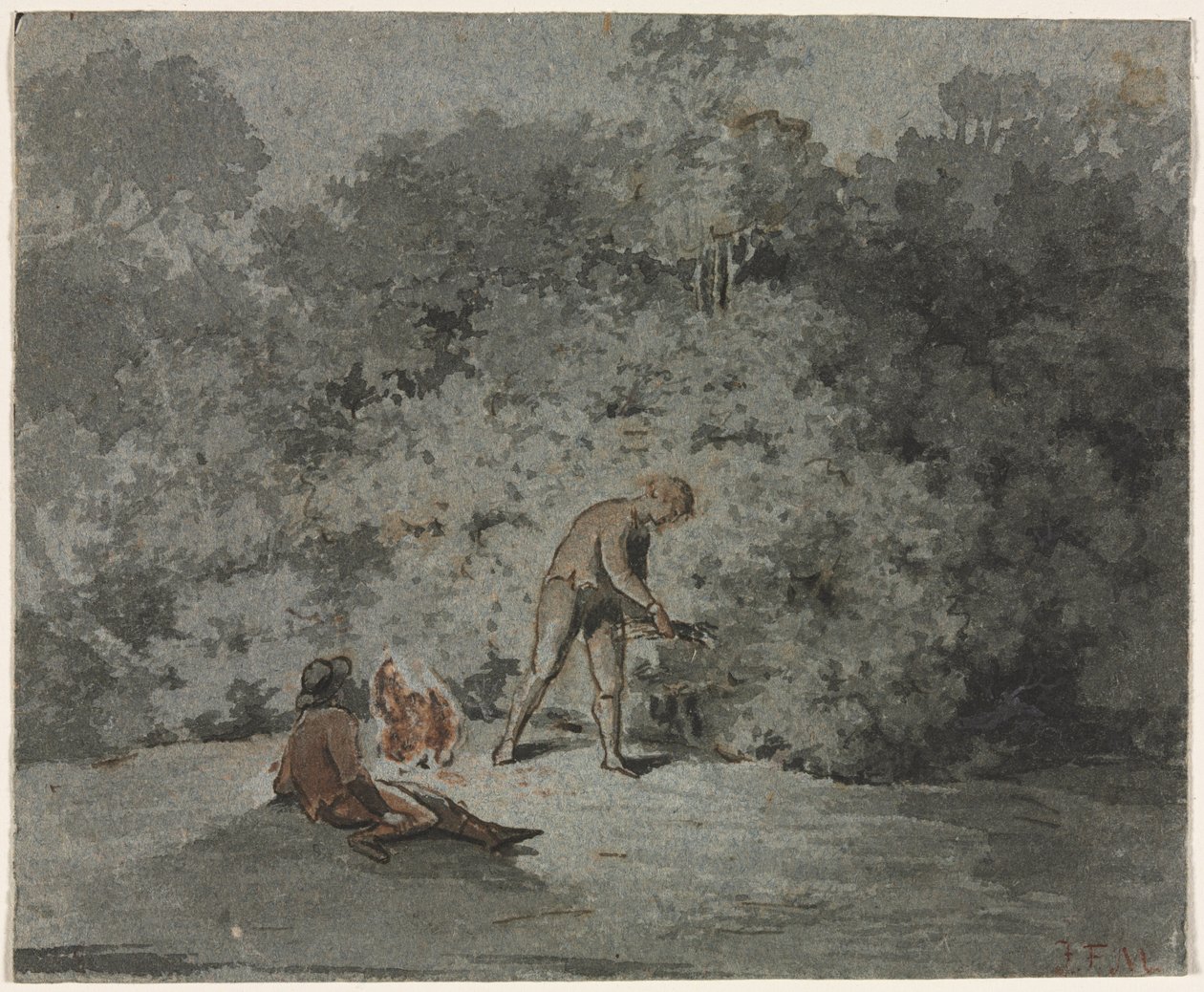 Raccoglitore di rami da Francisque Millet