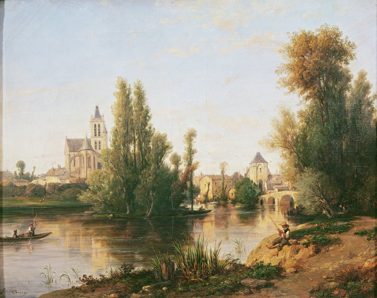 Moret-sur-Loing da Francois Antoine Leon Fleury