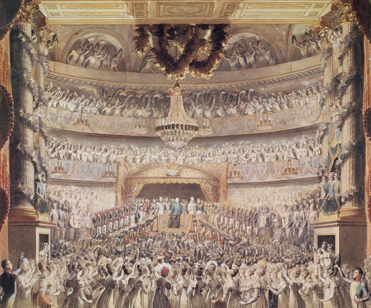Luigi XVIII (1755-1824) al Théâtre de l