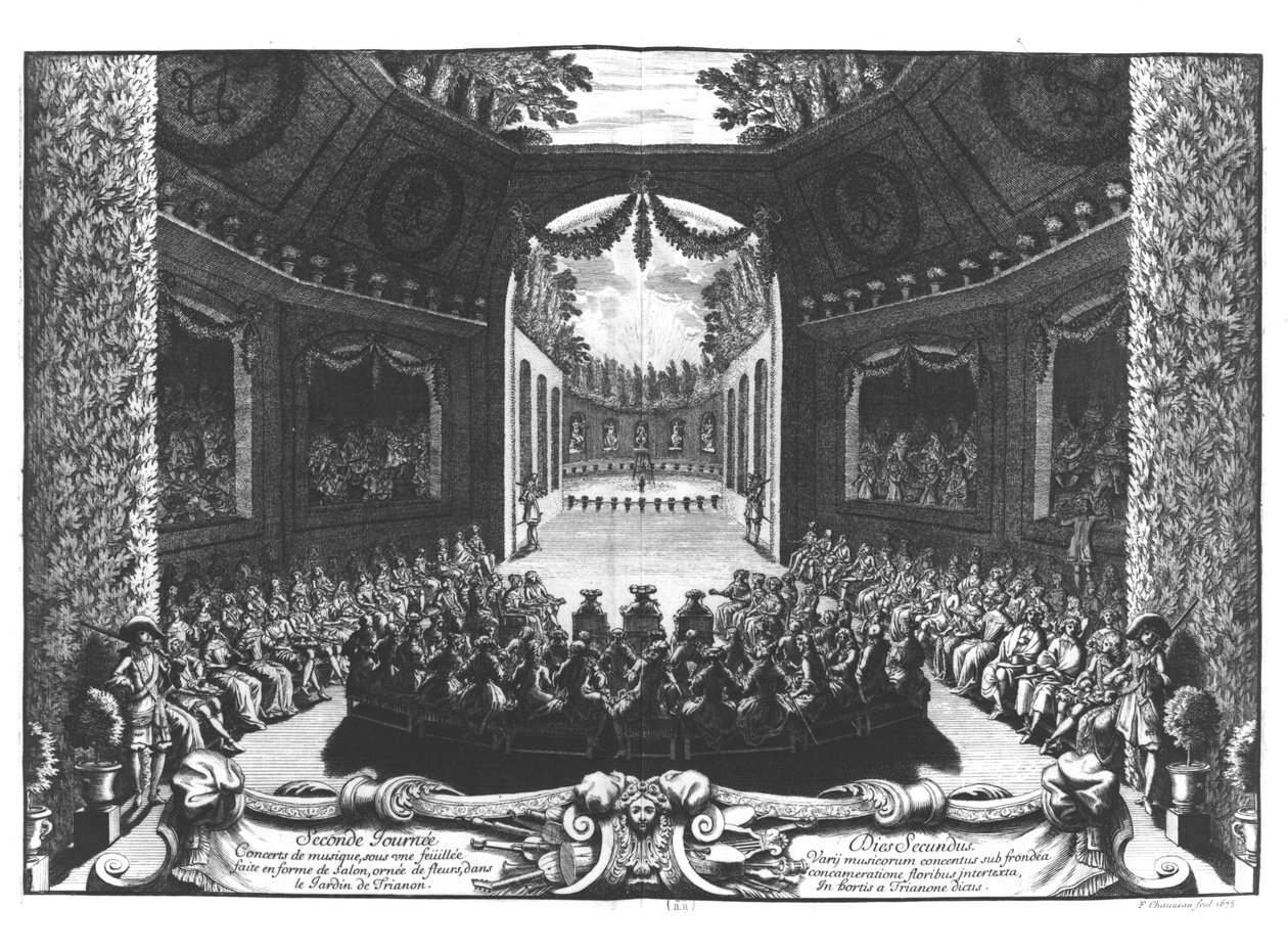 Concerto nel giardino del Trianon, 2° giorno di celebrazioni a Versailles, 14 luglio 1668