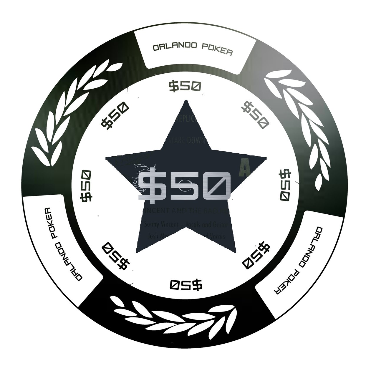 Chip da poker $50, 2015 da Francois Domain