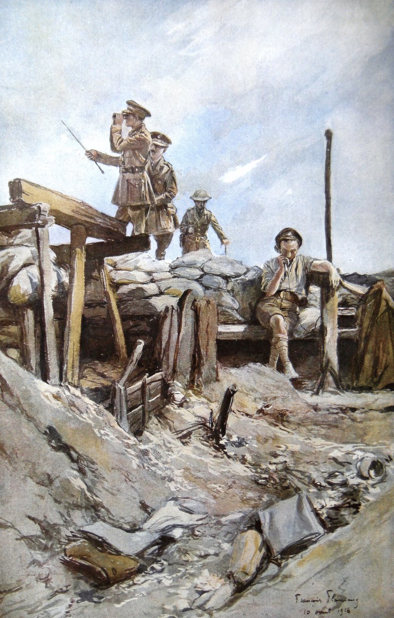 Ufficiali britannici, 1914 da Francois Flameng