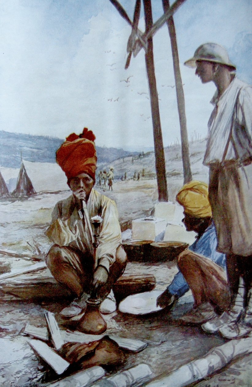 Cavalieri indiani a riposo, 1917 da Francois Flameng