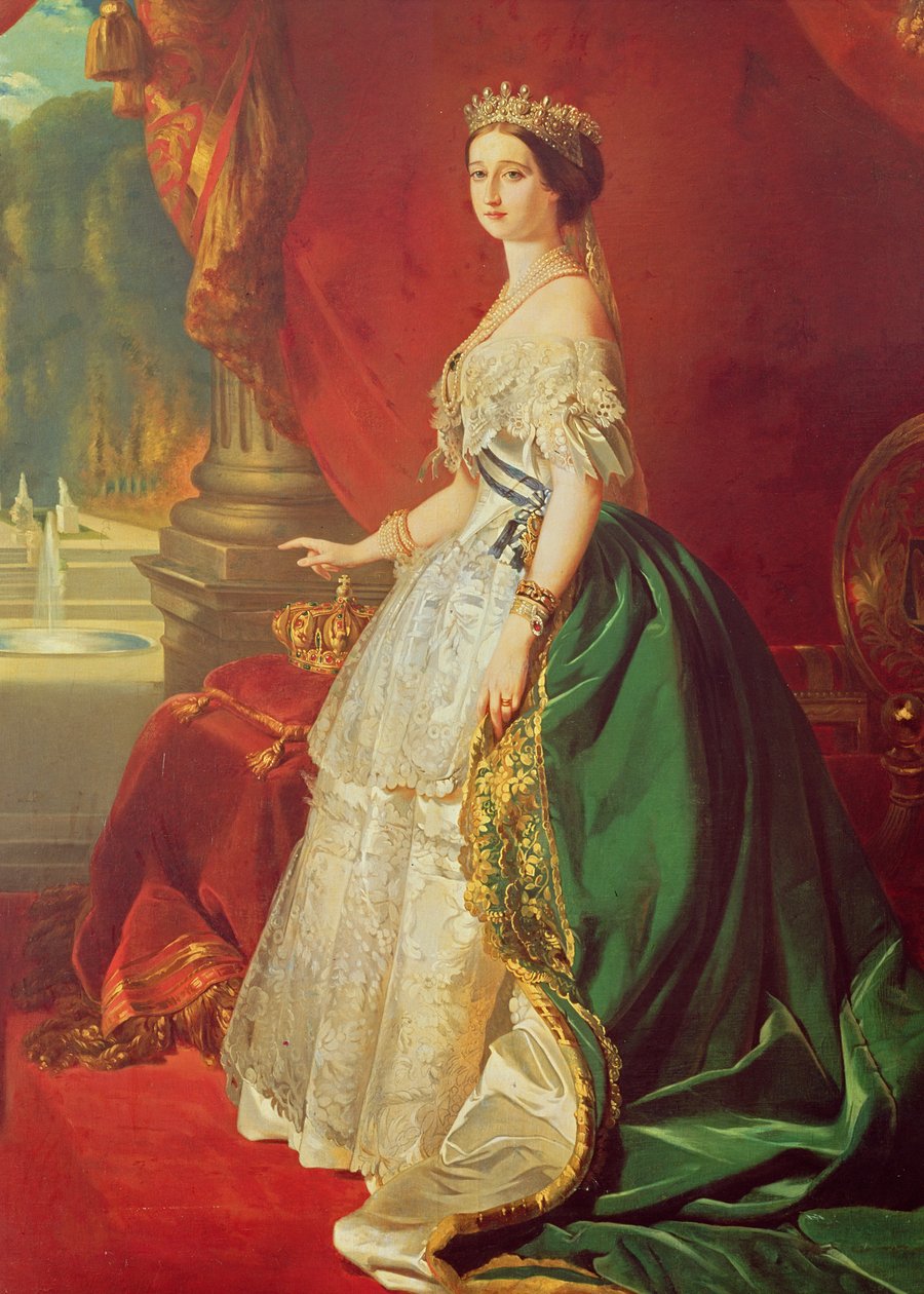 Imperatrice Eugenia (1826-1920) dopo un ritratto di Francois Xavier Winterhalter (1806-73) da Francois Gabriel Guillaume Lepaulle