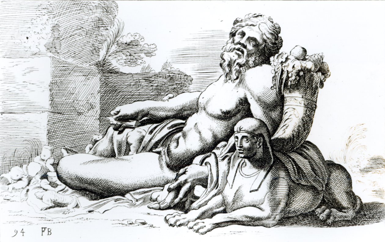 Fiume Nilo, c.1653 da Francois Perrier