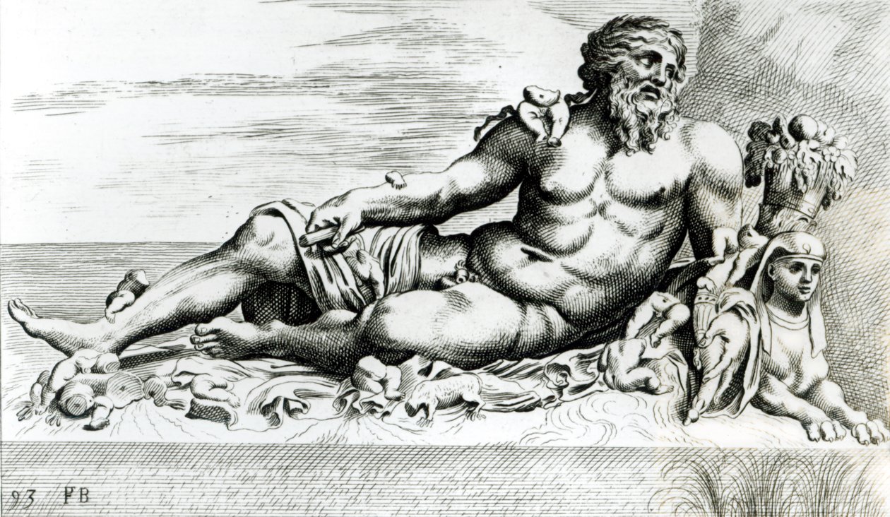 Fiume Nilo, c.1653 da Francois Perrier