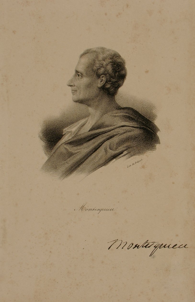 Charles Louis de Secondat, Barone di Montesquieu (1689-1755) da Francois Seraphin Delpech