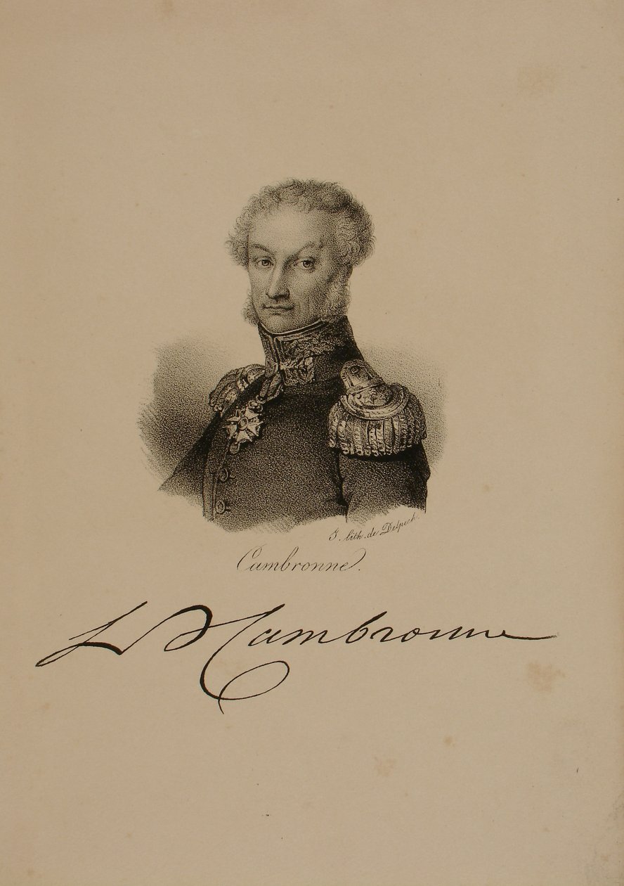 Ritratto del generale Etienne Cambronne (1770-1842) da Francois Seraphin Delpech