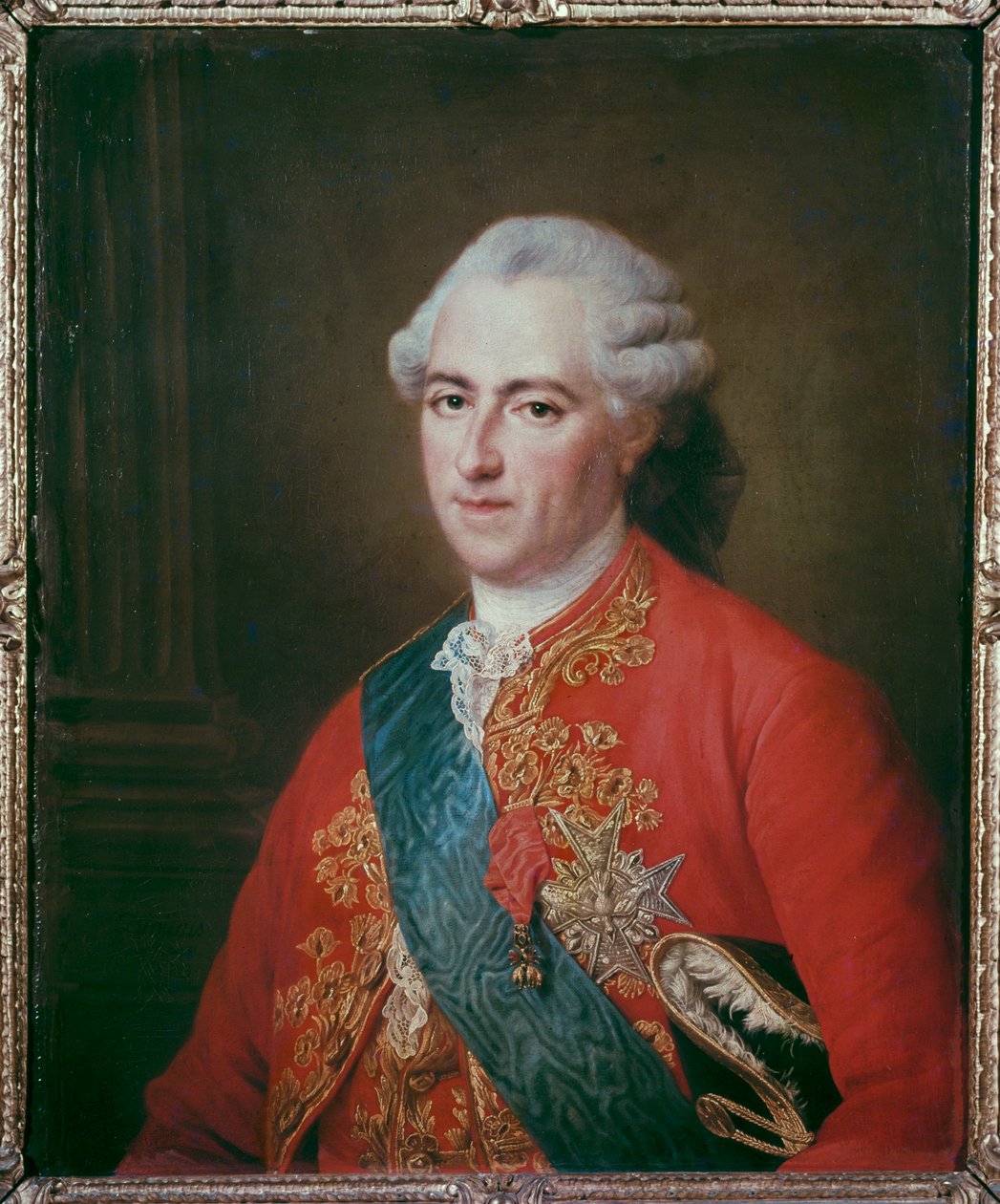 Re Luigi XV... (dipinto su tela) da Francois Hubert Drouais