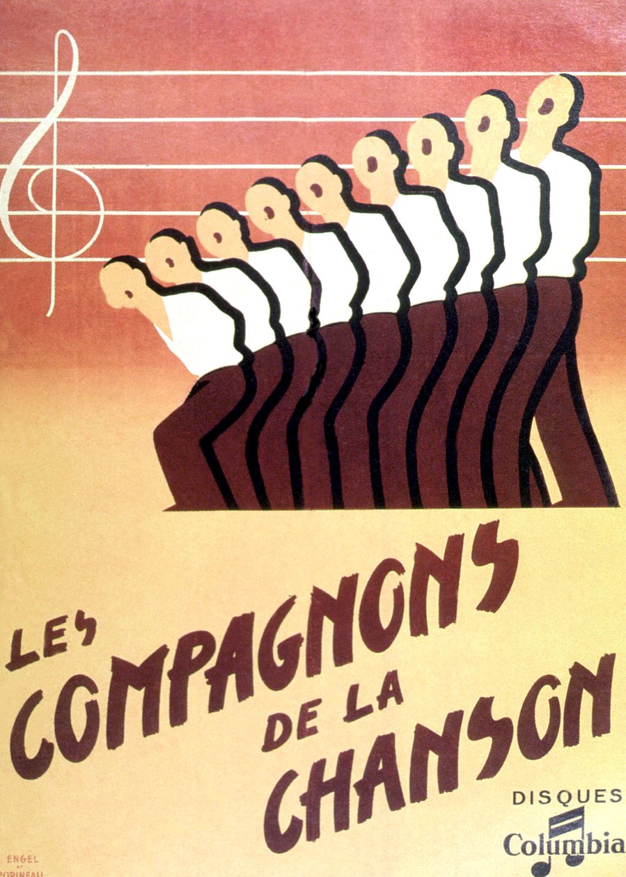 "Les Compagnons de la chanson da Francois emile Popineau
