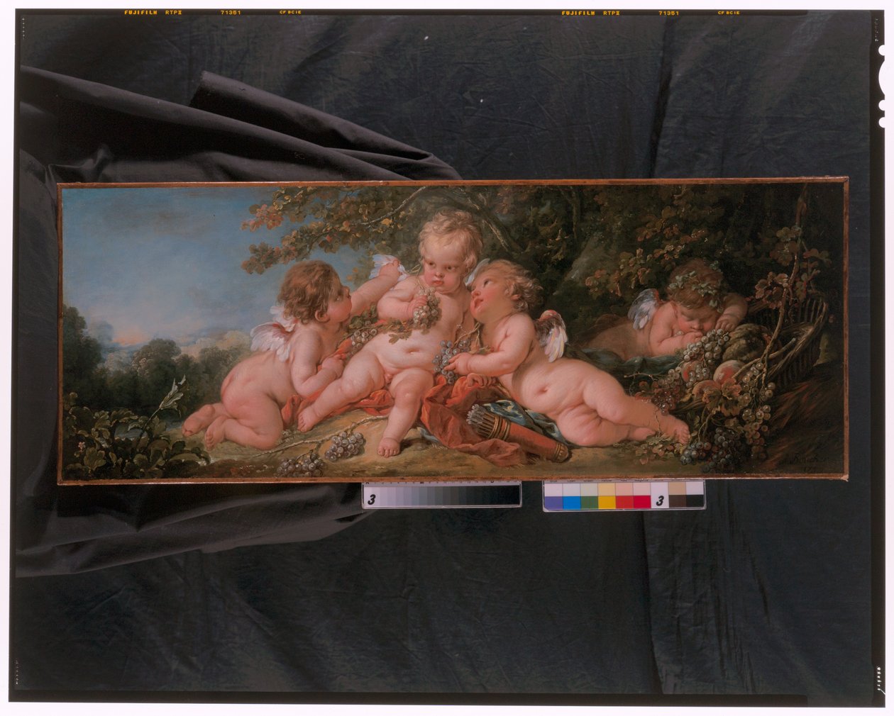 Quattro putti nel paesaggio da François Boucher