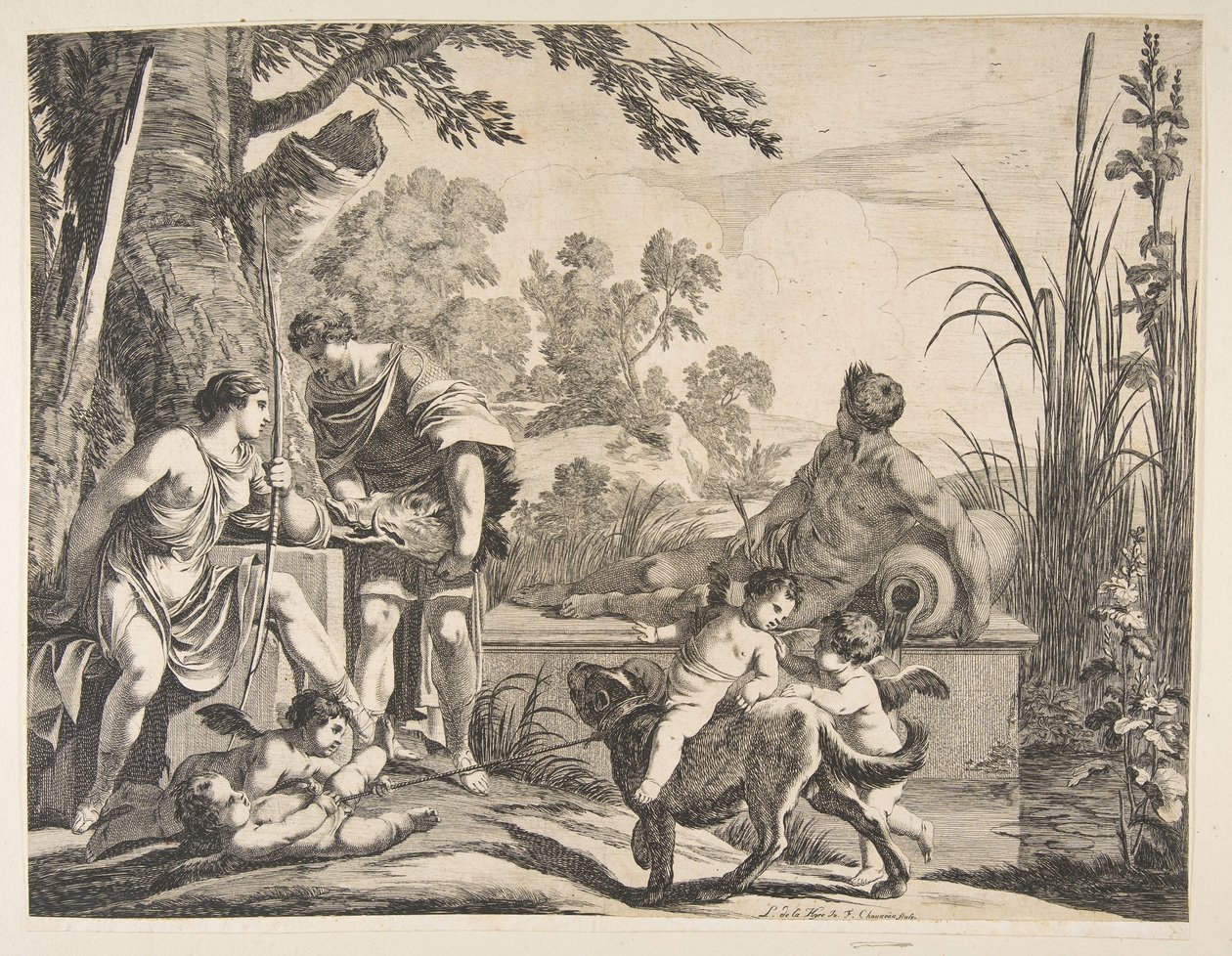 Meleagro e Atalanta, 1643 da Francois Chauveau