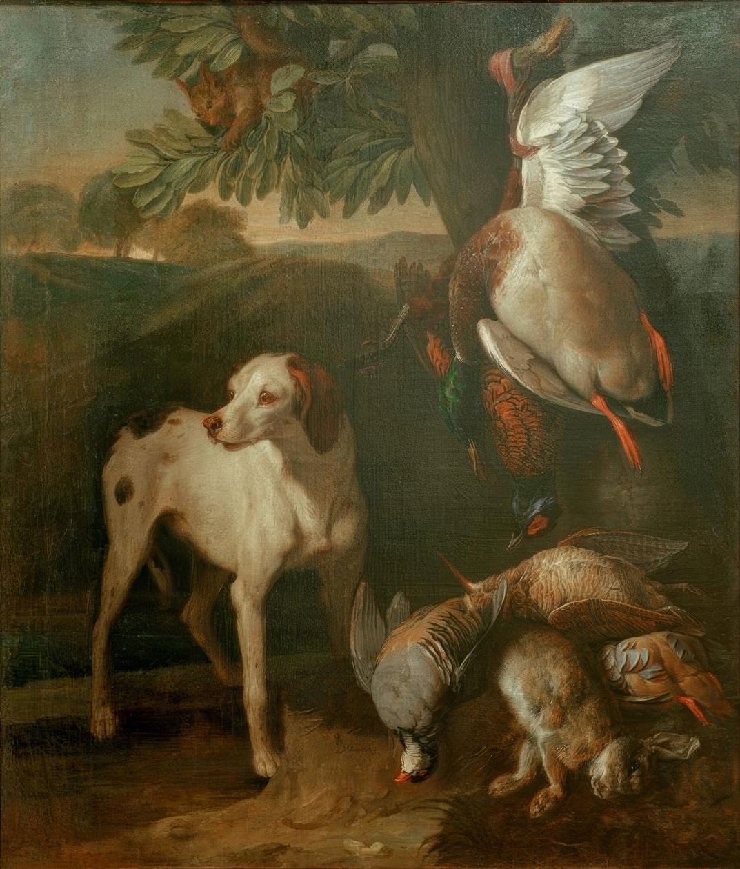 Cane e selvaggina da Francois Desportes