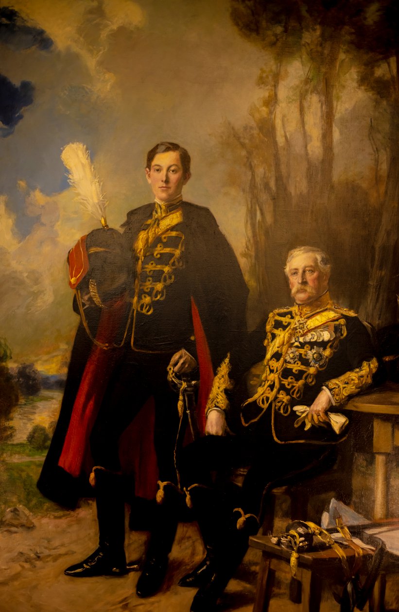 Padre e figlio da Francois Flameng