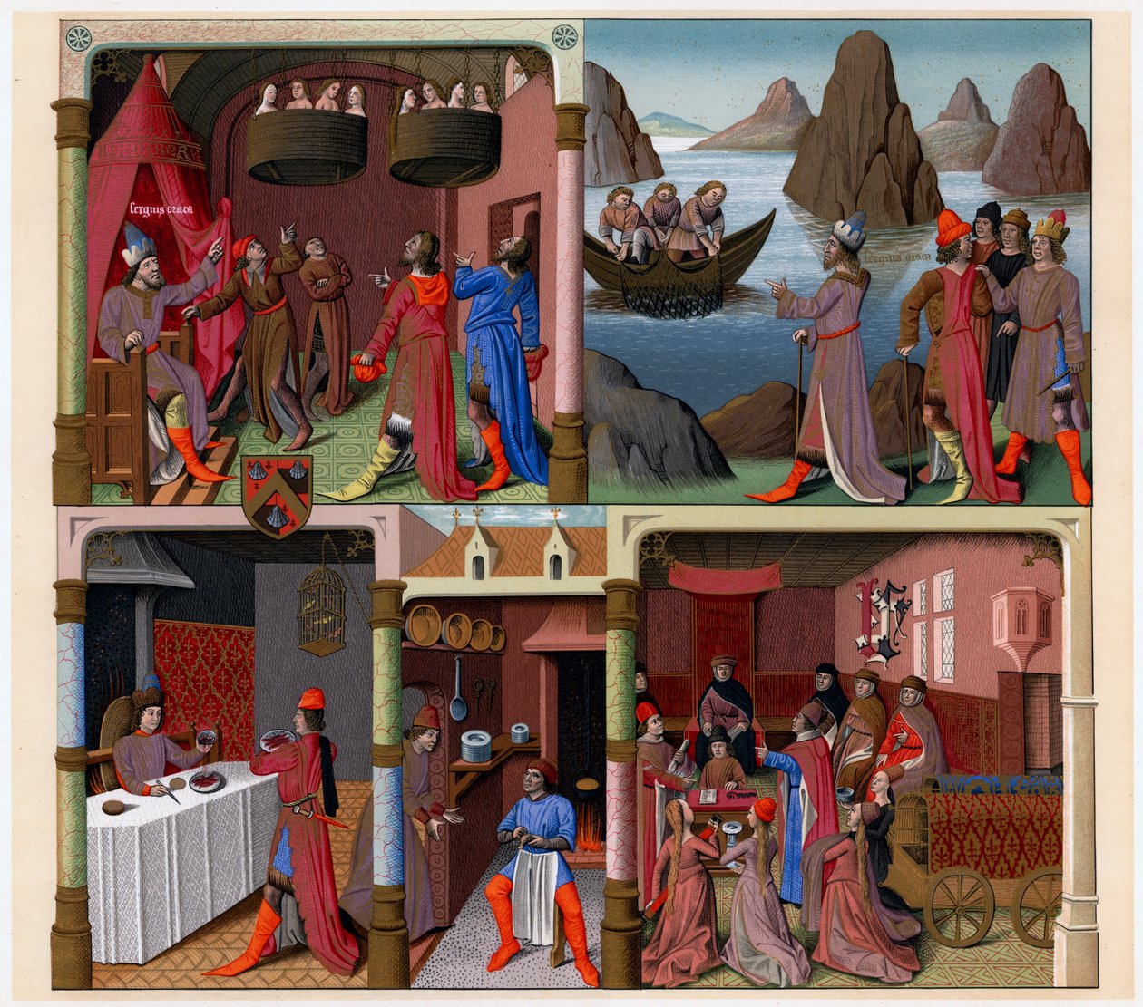 Sergius Orata e altri Romani da Francois Fouquet