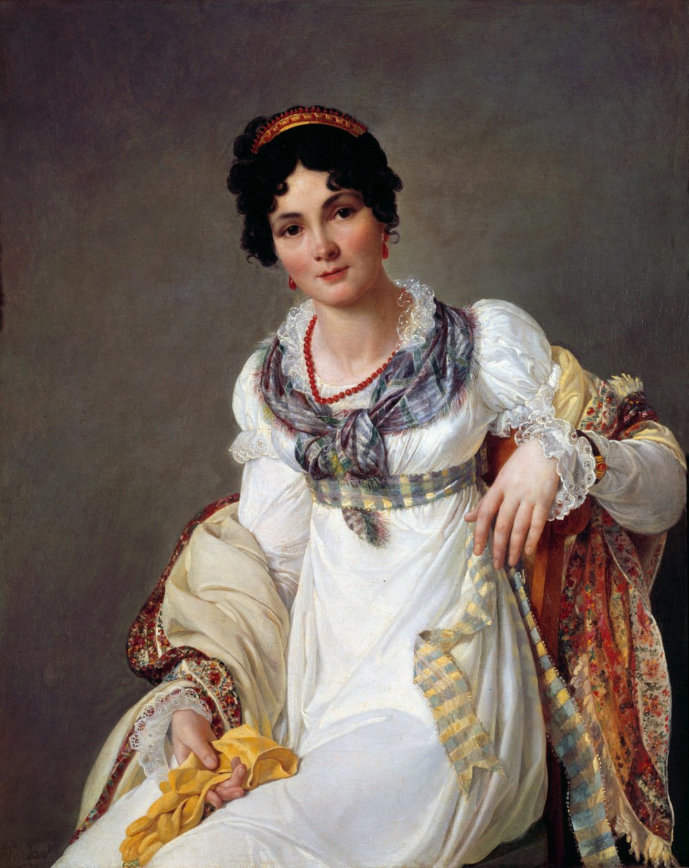 Ritratto di una donna da Francois Henri Mulard
