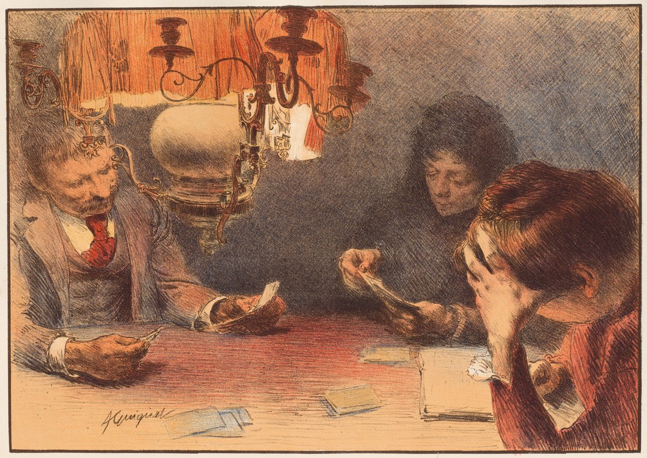 La lampada, 1899 da Francois Joseph Guiguet