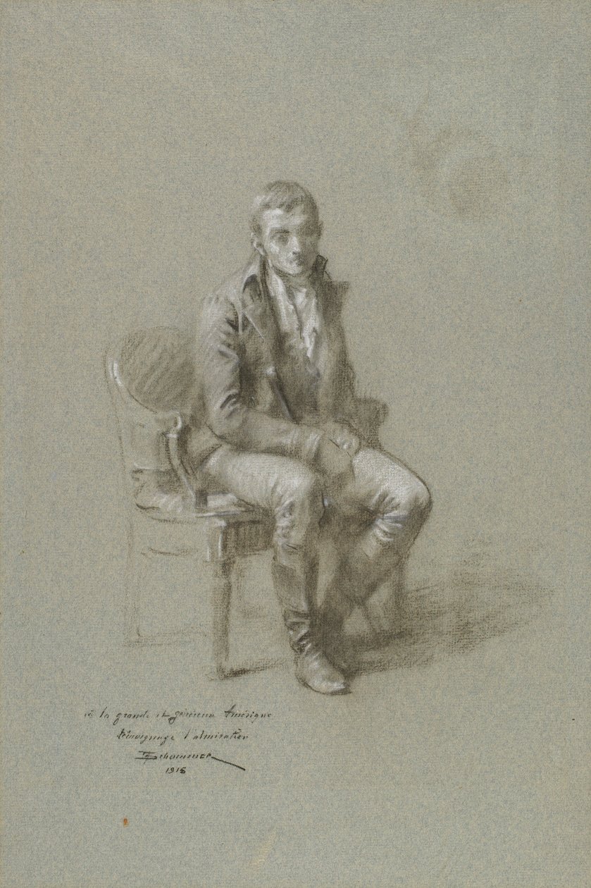 Figura maschile seduta da Francois Schommer