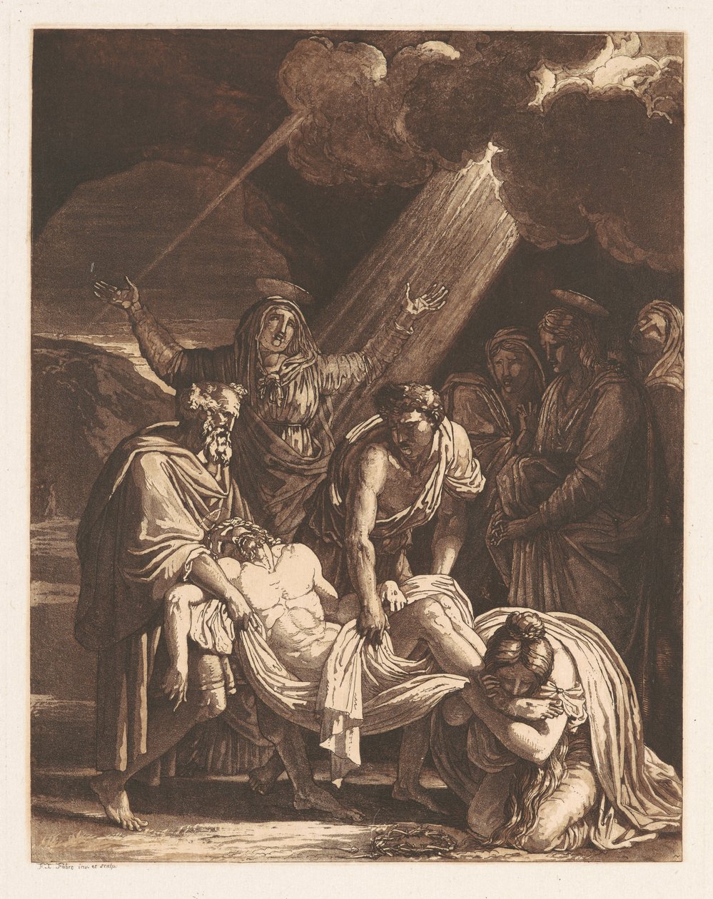 Cristo Portato al Sepolcro da Francois Xavier Fabre