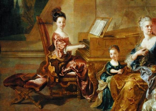 La famiglia Franqueville, 1711 da Jean François de Troy
