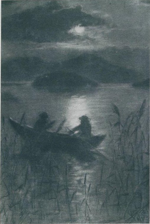 Notte sul lago di Cerknica da Franjo Sterle