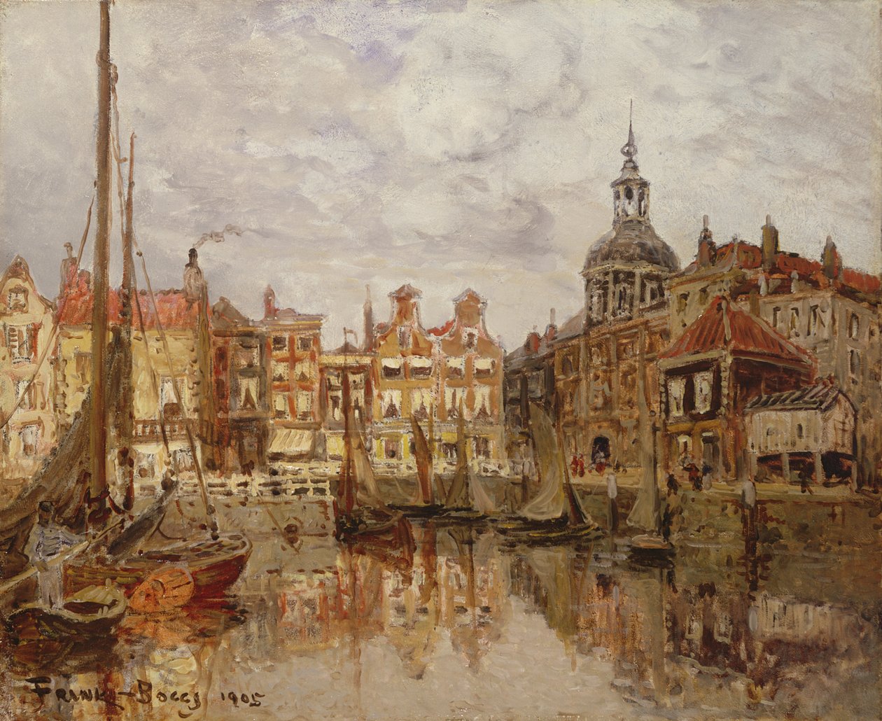 Un porto, 1905 da Frank Myers Boggs