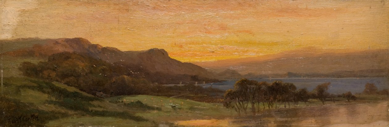 Tramonto, scena lacustre da Frank Thomas Carter