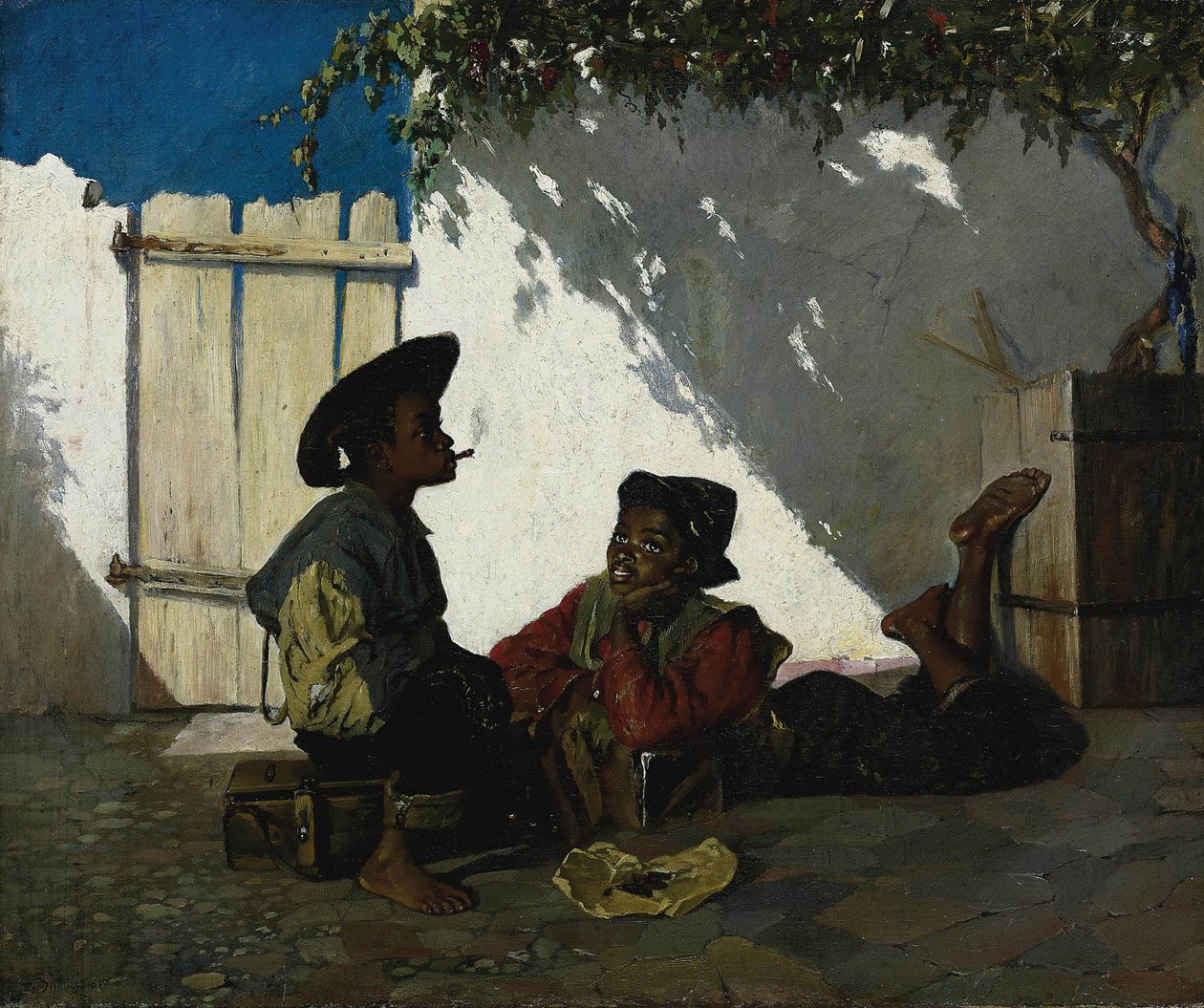 Italiano:  Dolce far niente Dolce far niente da Frank Buchser