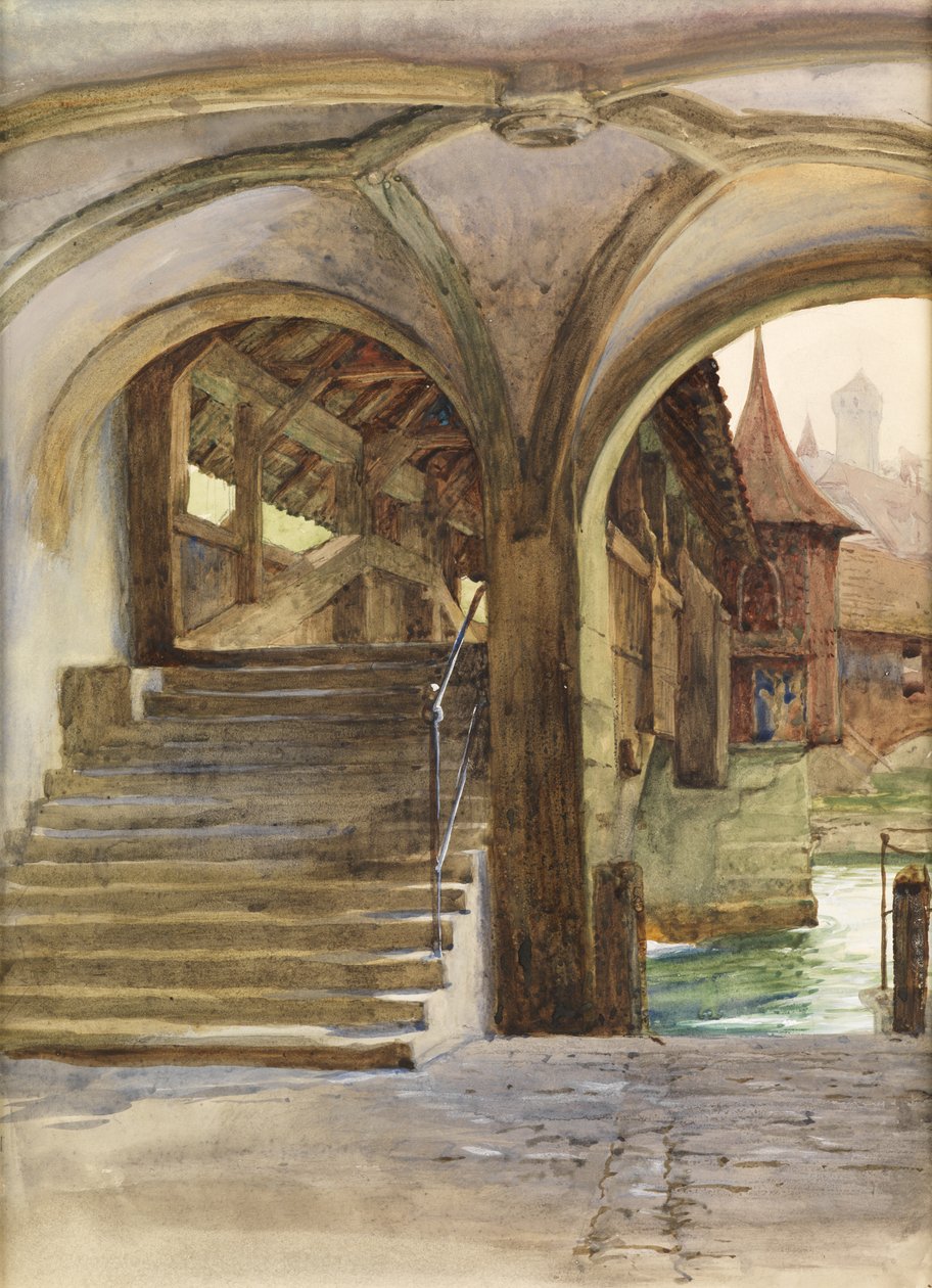Ponte a Lucerna da Frank Dicksee