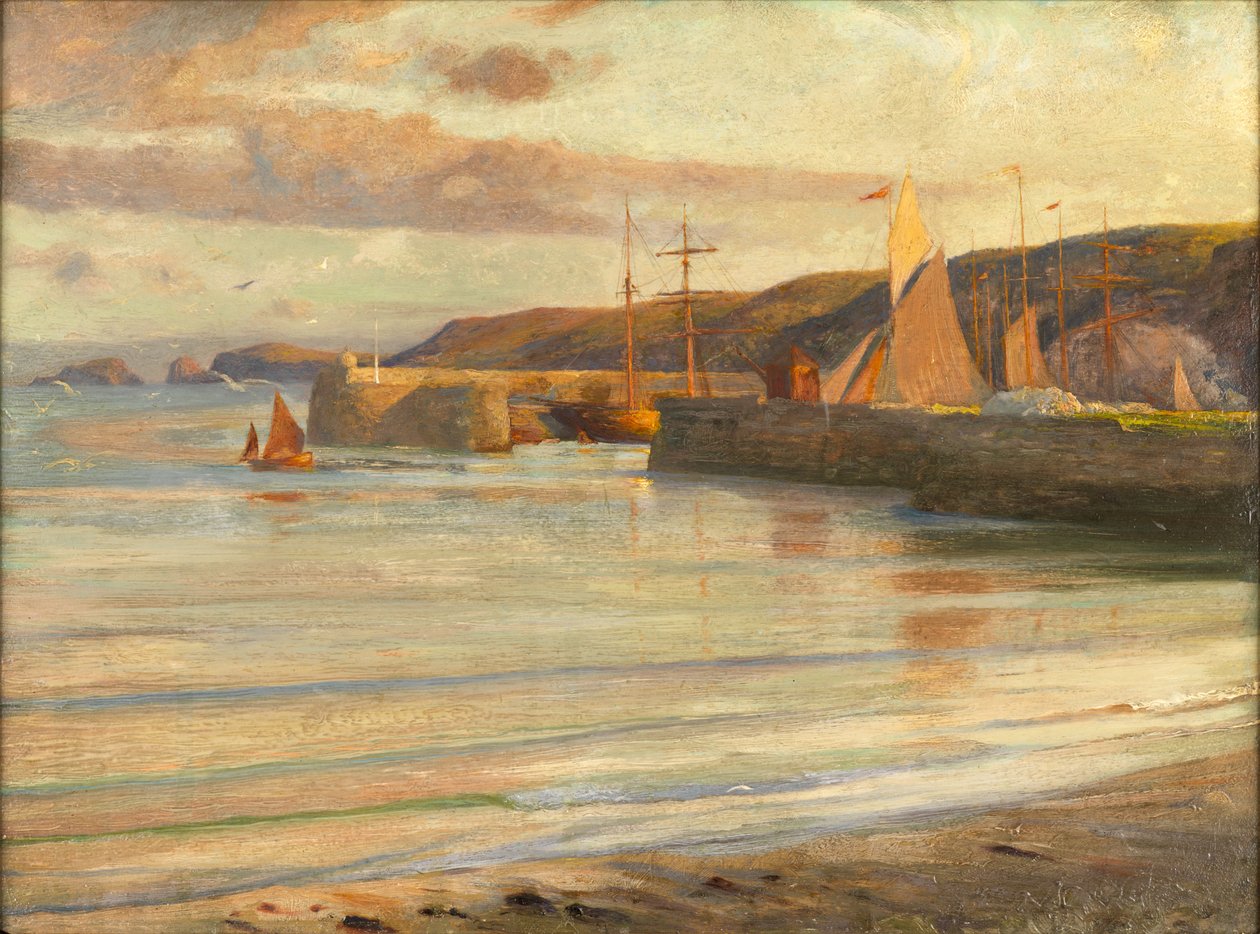 Sulla costa del North Devon da Frank Dicksee