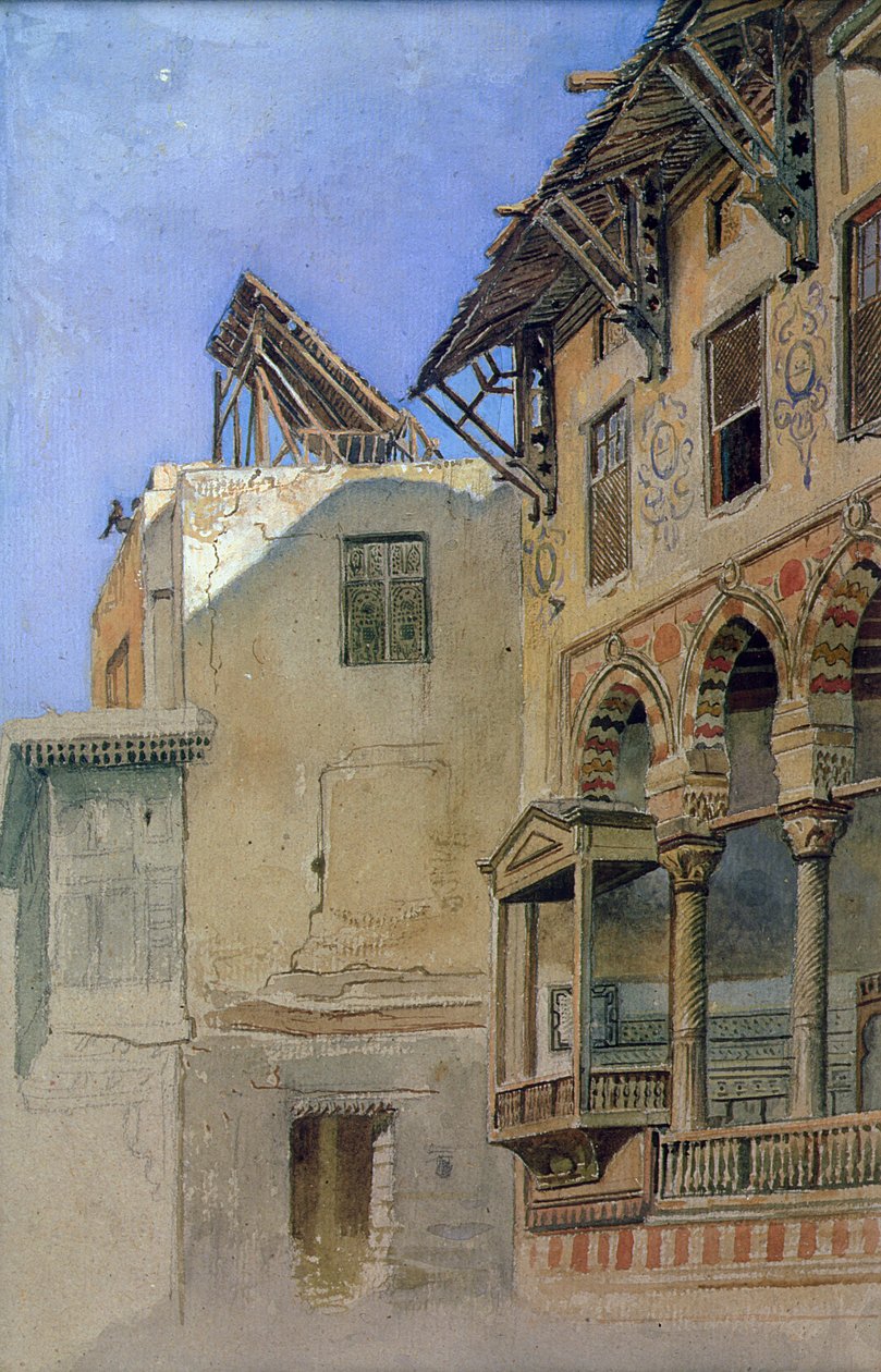 Casa di Memlook Radnau Bey, Il Cairo, 1870 da Frank Dillon