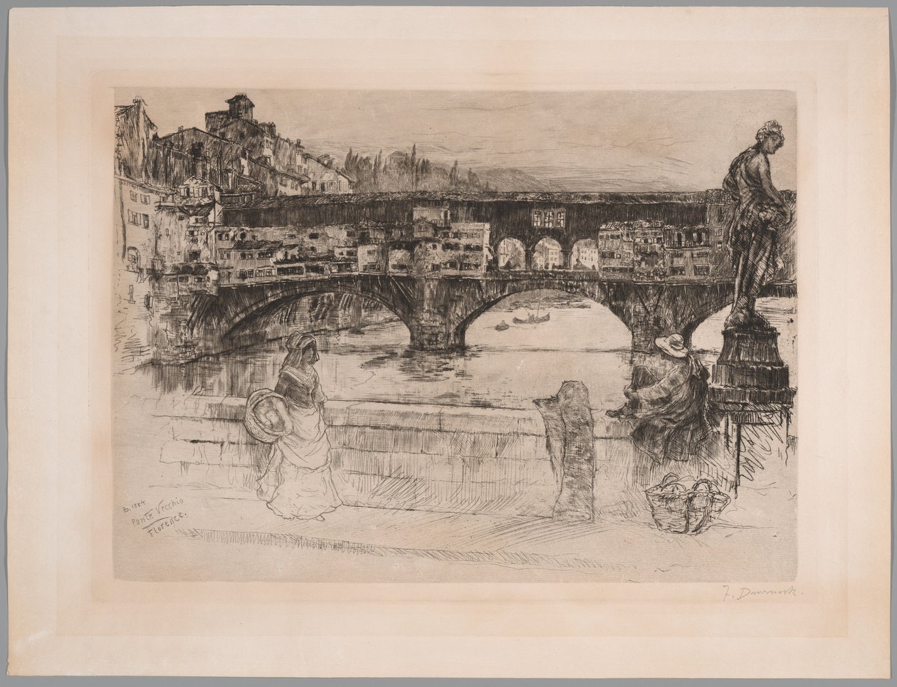 Ponte Vecchio, Florence (First Plate) da Frank Duveneck