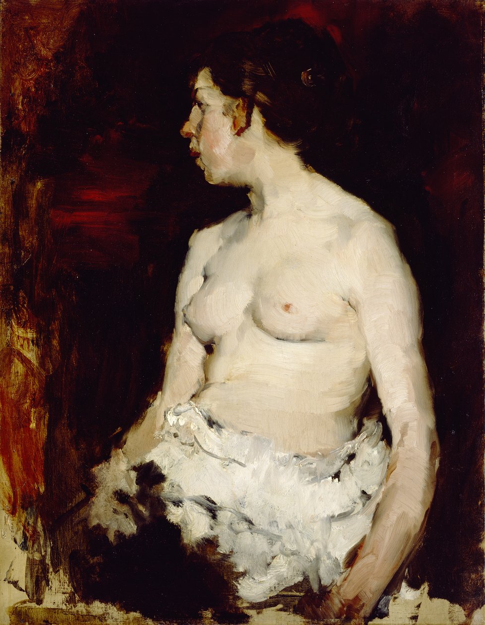 Nudo seduto, c.1879 da Frank Duveneck