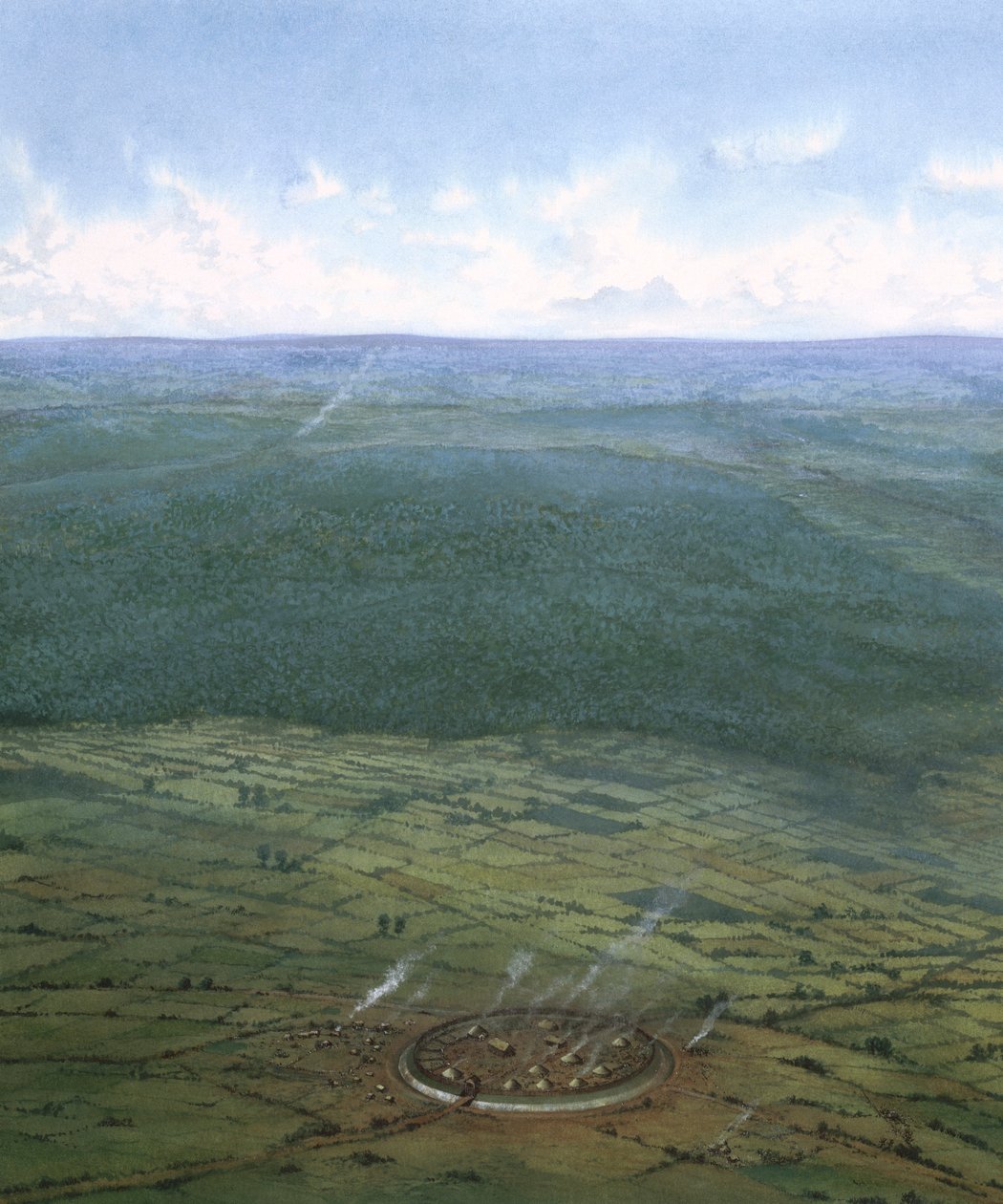 Recinto fortificato, Inghilterra meridionale, c. 1000 a.C. da Frank Gardiner
