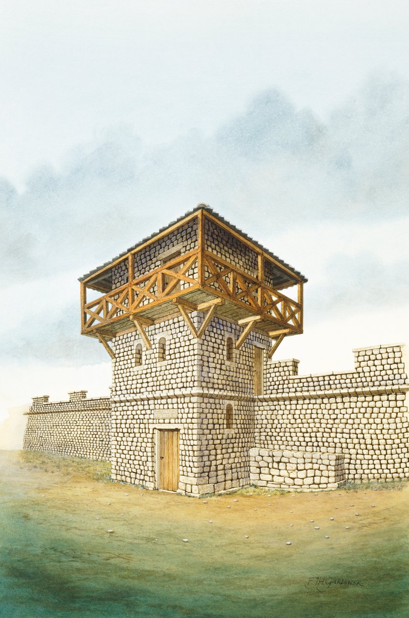 Muro di Adriano: Brunton Turret, II secolo, c1990-2010 da Frank Gardiner
