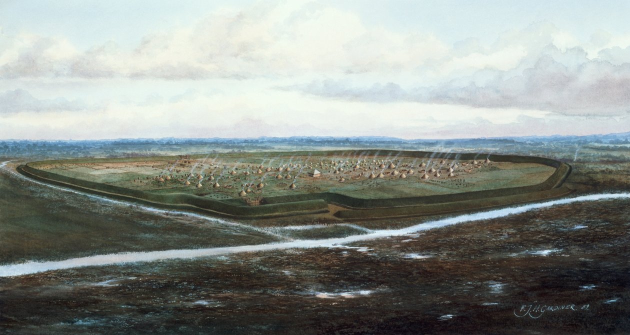 Campo di Uphall, Londra, c. 100 a.C. da Frank Gardiner