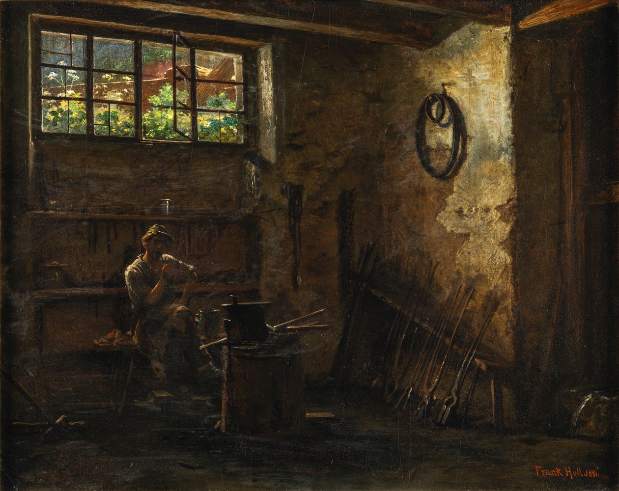 Il riposo del fabbro da Frank Holl