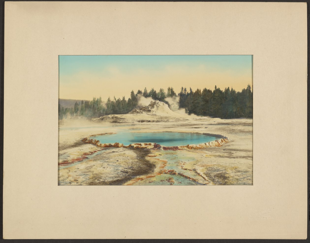 Pozzo del castello e geyser del castello da Frank Jay Haynes