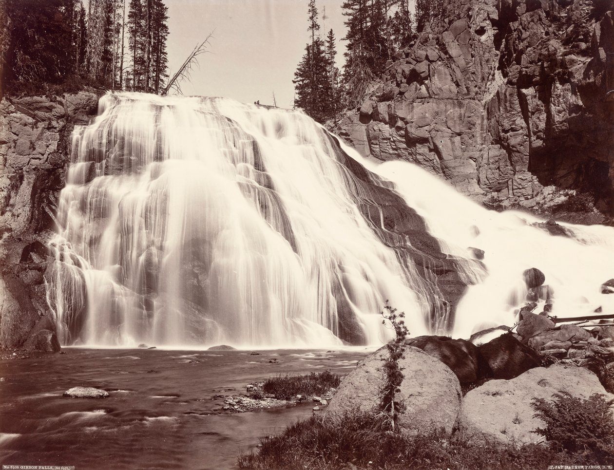 Cascate di Gibbon da Frank Jay Haynes