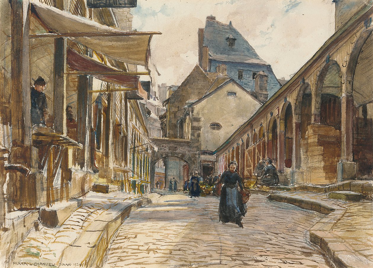 Giorno di mercato, Dinan da Frank Lewis Emanuel